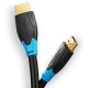 Кабель Vention Flat HDMI v2.0 Cable Плоский 1.5M Black (VAA-B02-L150) (VAA-B02-L150)