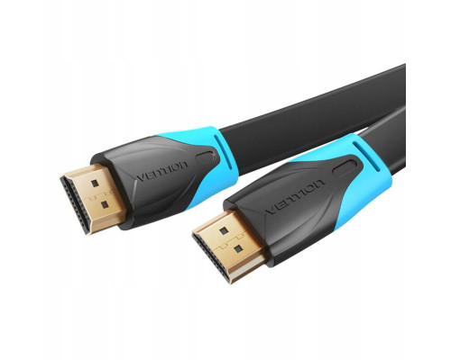 Кабель Vention Flat HDMI v2.0 Cable Плоский 1.5M Black (VAA-B02-L150) (VAA-B02-L150)