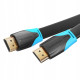 Кабель Vention Flat HDMI v2.0 Cable Плоский 1.5M Black (VAA-B02-L150) (VAA-B02-L150)