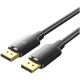 Кабель Vention DisplayPort Male to Male 4K HD Cable 1.5M Black (HAKBG)