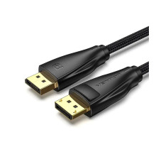 Кабель Vention DisplayPort, 1 м, v1.4 чорний, 8K 60 Hz, 4K 144Hz, 2K 165Hz, 1080P 240Hz (HCCBF) (HCCBF)