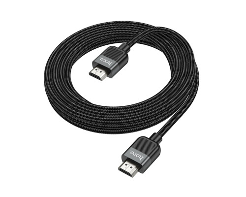 Кабель HOCO US09 Cutting-edge HDTV 2.0 male-to-male 4K HD data cable(L=3M) Black (6942007608978 )