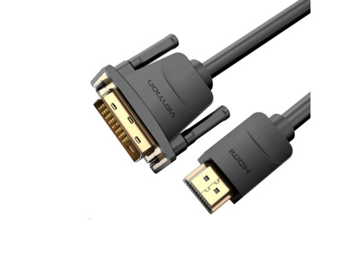 Кабель Vention HDMI to DVI Cable 1M Black (ABFBF) (ABFBF)
