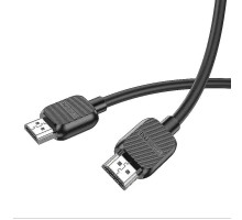 Кабель BOROFONE BUS02 Vivido HDTV 2.0 male-to-male 4K HD data cable(L=2M) Black (6941991105982)