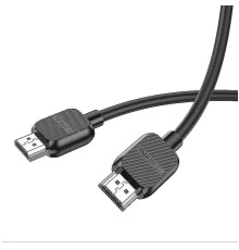 Кабель BOROFONE BUS02 Vivido HDTV 2.0 male-to-male 4K HD data cable(L=2M) Black (6941991105982)