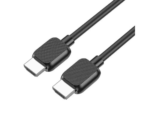 Кабель BOROFONE BUS02 Vivido HDTV 2.0 male-to-male 4K HD data cable(L=2M) Black (6941991105982)