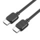 Кабель BOROFONE BUS02 Vivido HDTV 2.0 male-to-male 4K HD data cable(L=2M) Black (6941991105982)