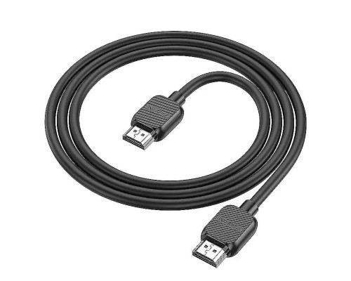 Кабель BOROFONE BUS02 Vivido HDTV 2.0 male-to-male 4K HD data cable(L=2M) Black (6941991105982)