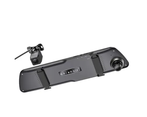 Відеореєстратор HOCO DV4 4.5-inch rearview mirror driving recorder(dual-channel) Iron Gray mag-6942007616782145050