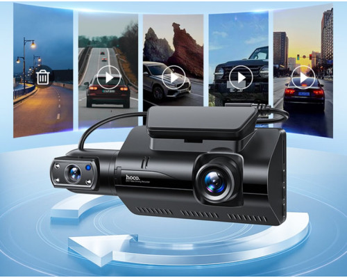 Відеореєстратор HOCO DI07 Max Driving recorder(WIFI version) Black (6931474795885)