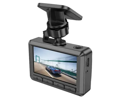 Відеореєстратор HOCO DV3 Driving recorder with display(dual-channel) Black mag-6942007608183145081