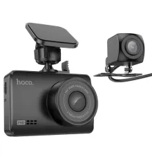 Відеореєстратор HOCO DV3 Driving recorder with display(dual-channel) Black mag-6942007608183145081