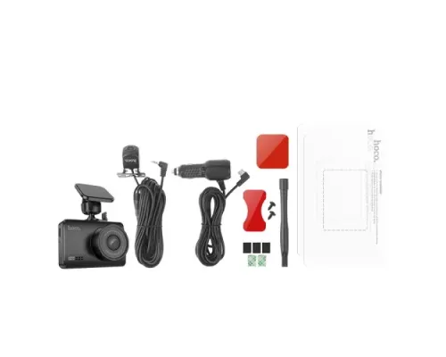 Відеореєстратор HOCO DV3 Driving recorder with display(dual-channel) Black mag-6942007608183145081