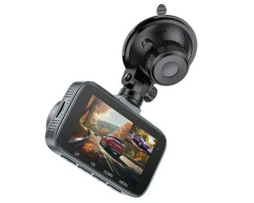 Відеореєстратор HOCO DV6 Driving recorder with 3-inch display(with rear camera) Чорний mag-6942007619745146725