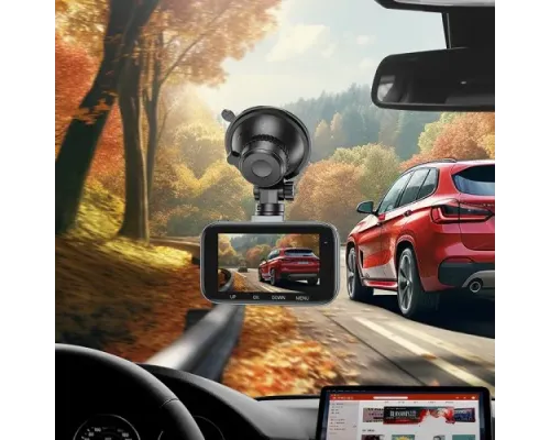 Відеореєстратор HOCO DV6 Driving recorder with 3-inch display(with rear camera) Чорний mag-6942007619745146725