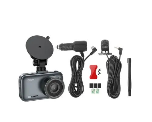 Відеореєстратор HOCO DV6 Driving recorder with 3-inch display(with rear camera) Чорний mag-6942007619745146725
