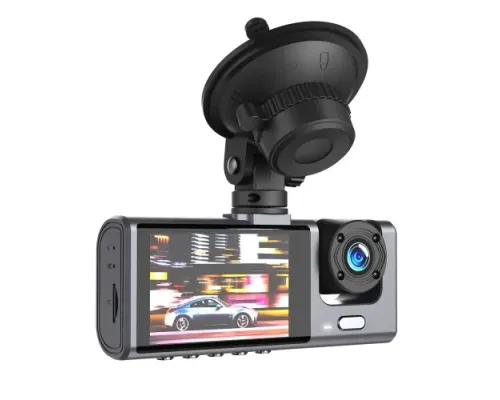 Відеореєстратор XO XJ03 Front and Rear Dual Camera Car Recorder 1080 HD Video Чорний mag-6920680857432147301