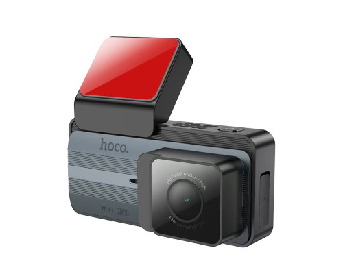 Відеореєстратор HOCO DV12 driving recorder 2K display GPS(with rear camera) Silvery Gray (6942007640176)