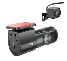 Відеореєстратор HOCO DV8 2K display hidden driving recorder(with rear camera) Чорний mag-6942007623384146726