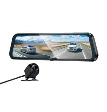 Відеореєстратор із дзеркалом HOCO DV16 9.66-inch streaming media driving recorder black mag-6942007664219152326