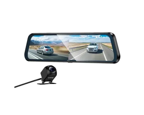 Відеореєстратор із дзеркалом HOCO DV16 9.66-inch streaming media driving recorder black mag-6942007664219152326