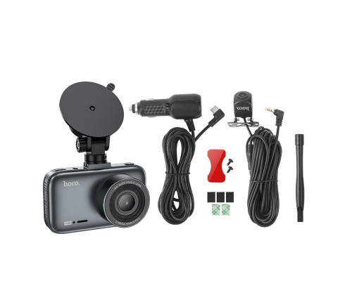 Відеореєстратор HOCO DV6 Driving recorder with 3-inch display(with rear camera) (6942007619745 )