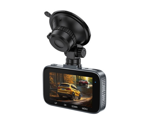 Відеореєстратор HOCO DV6 Driving recorder with 3-inch display(with rear camera) (6942007619745 )