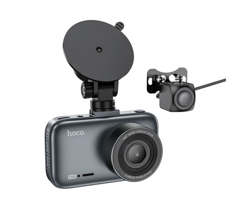 Відеореєстратор HOCO DV6 Driving recorder with 3-inch display(with rear camera) (6942007619745 )