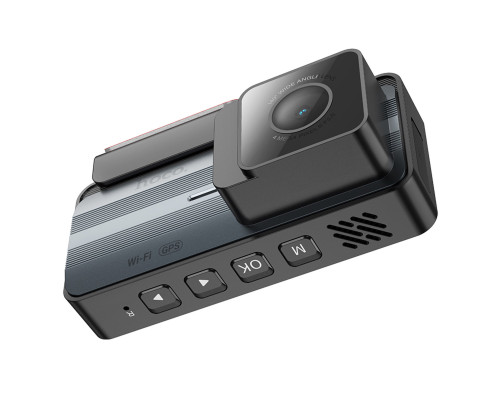 Відеореєстратор HOCO DV11 driving recorder 2K display GPS Silvery Gray (6942007640169)