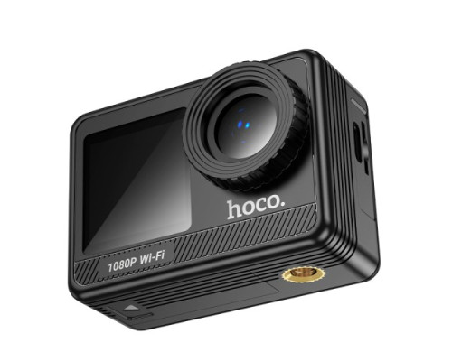 Спортивна камера HOCO DV103 Dual color screen sports camera Black mag-6942007638296138659