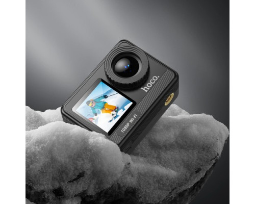 Спортивна камера HOCO DV103 Dual color screen sports camera Black mag-6942007638296138659