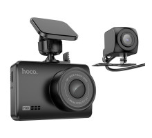 Відеореєстратор HOCO DV3 Driving recorder with display(dual-channel) Black (6942007608183)