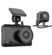 Відеореєстратор HOCO DV3 Driving recorder with display(dual-channel) Black (6942007608183)