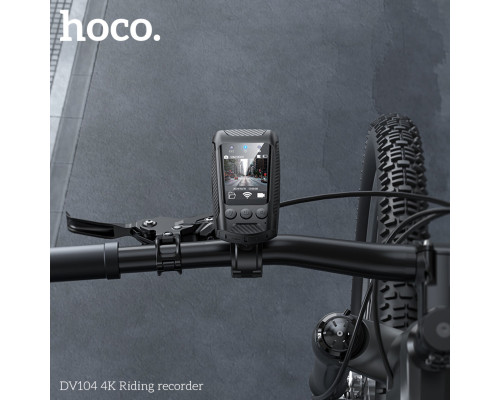 Відеореєстратор HOCO DV104 4K Riding recorder Black (6942007646000)