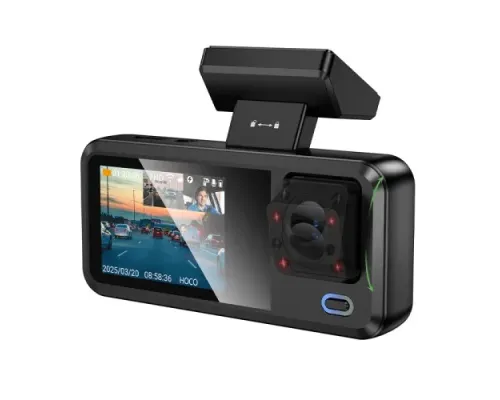 Відеореєстратор HOCO DV15 2-inch display driving recorder(720P) Black mag-6942007656108145619