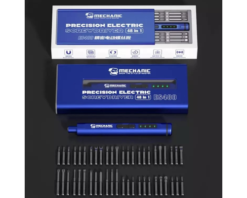 Акумуляторна викрутка з набором біт Mechanic ES480 PLS-00-00151502