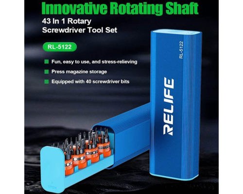 Викрутка з набором біт RELIFE RL-5122 PLS-00-00156830