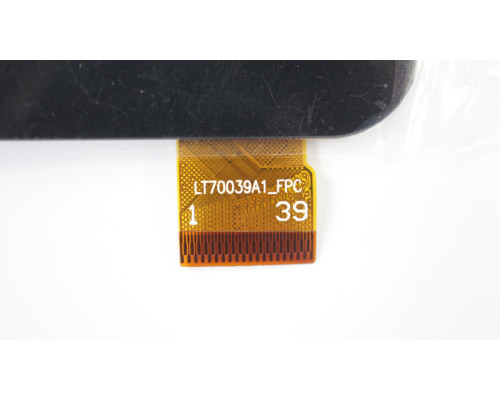 Тачскрін (сенсорне скло) для VOYO X6, LT70039A1_FPC, 7, зовнішній розмір 187*104 мм, робочий розмір 155*87 мм, 39 pin, чорний