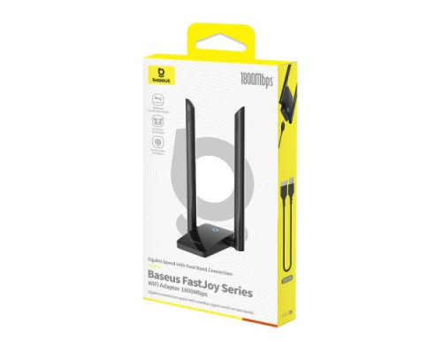 Wi-Fi Адаптер Baseus FastJoy Series 1800Mbps External Antenna Black B01317600111-06 mag-6932172661892128982