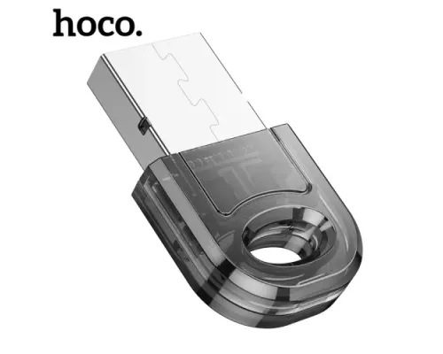 Адаптер Bluetooth HOCO UA28 USB BT adapter transparent black mag-6942007618335146724