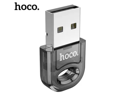 Адаптер Bluetooth HOCO UA28 USB BT adapter transparent black mag-6942007618335146724