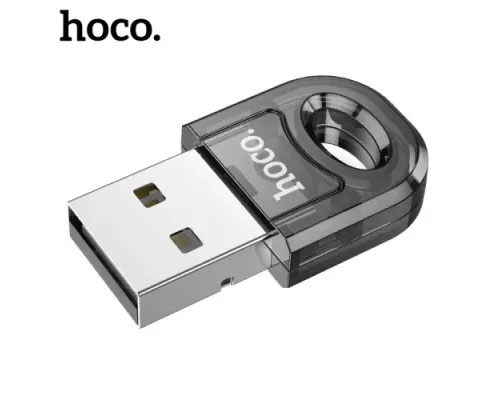 Адаптер Bluetooth HOCO UA28 USB BT adapter transparent black mag-6942007618335146724