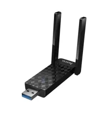 WiFi-роутер HOCO HI34 WiFi6 USB external dual antenna wireless network card чорний mag-6942007659680145305