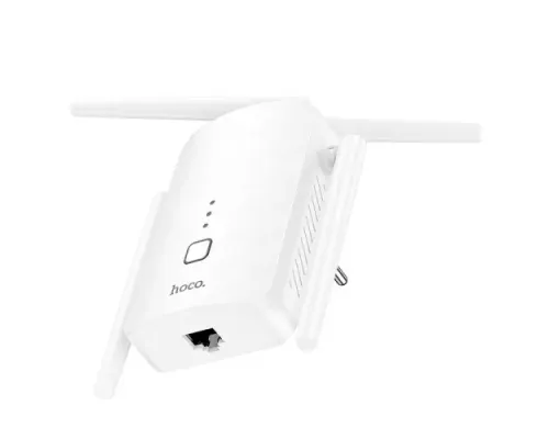 WiFi-роутер HOCO HI35 WiFi4 repeater(EU) Білий mag-6942007662918145624