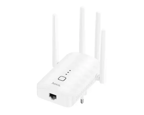 WiFi-роутер HOCO HI35 WiFi4 repeater(EU) Білий mag-6942007662918145624