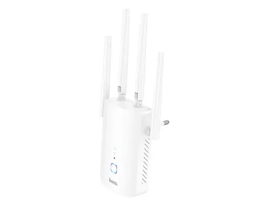 WiFi-роутер HOCO HI35 WiFi4 repeater(EU) Білий mag-6942007662918145624