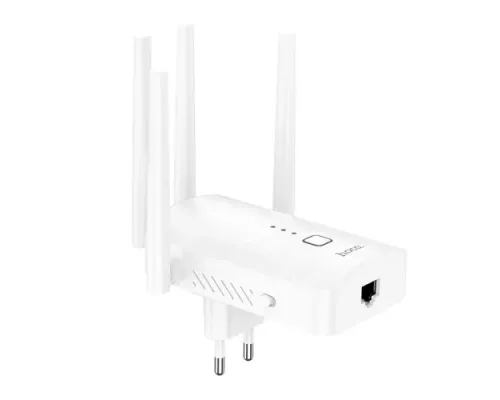 WiFi-роутер HOCO HI35 WiFi4 repeater(EU) Білий mag-6942007662918145624
