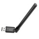 Адаптер Wi-Fi HOCO HI32 WiFi4 USB external antenna wireless network card Black mag-6942007640732139074