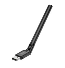 Адаптер Wi-Fi HOCO HI32 WiFi4 USB external antenna wireless network card Black mag-6942007640732139074