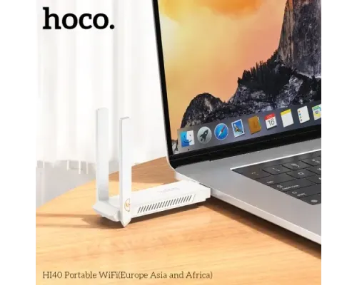 Портативний WiFi HOCO HI40 Portable WiFi Білий mag-6942007647977144424